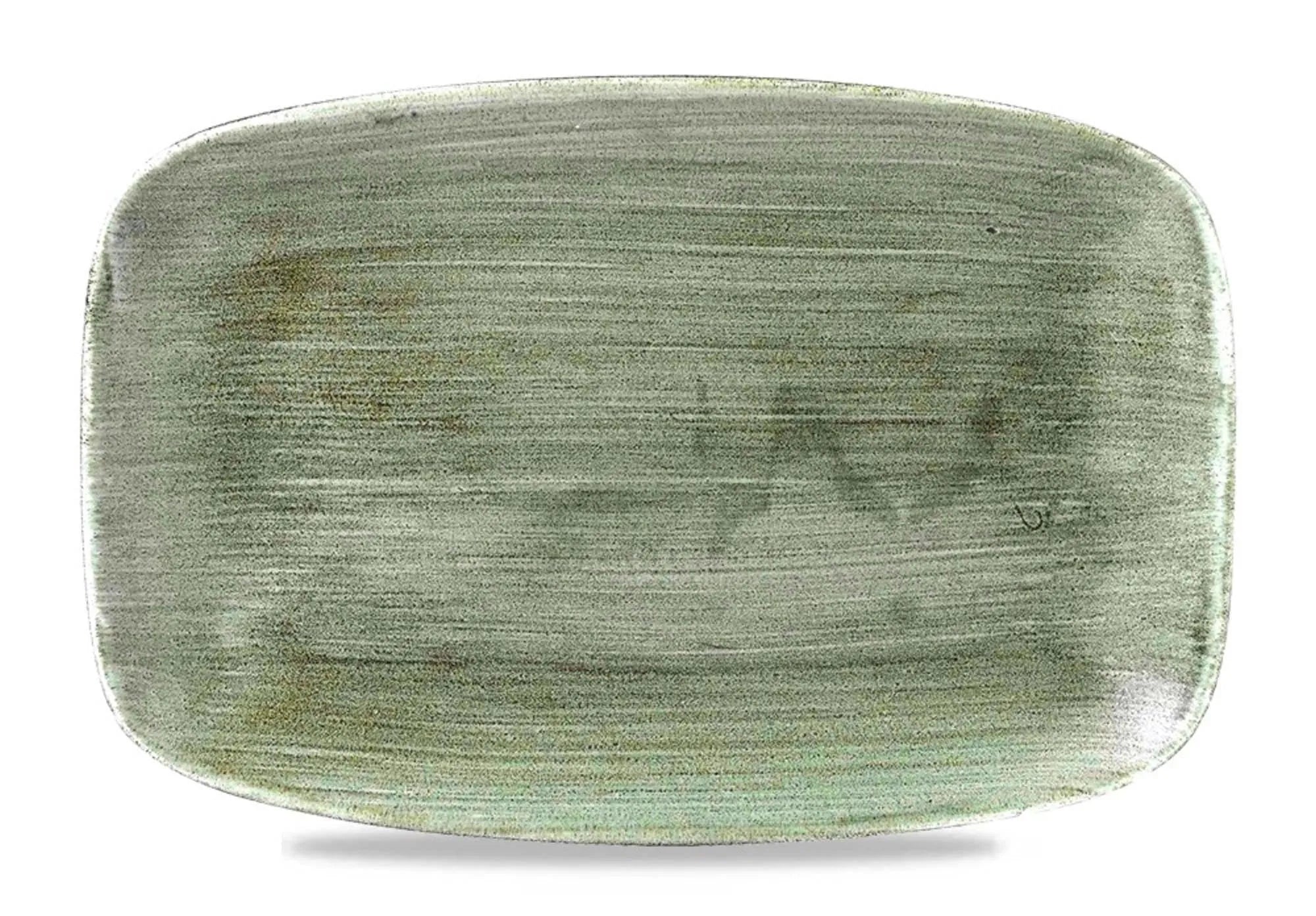 Stonecast Patina Burnished Green Platte rechteckig 35.5x24 - KAQTU Design