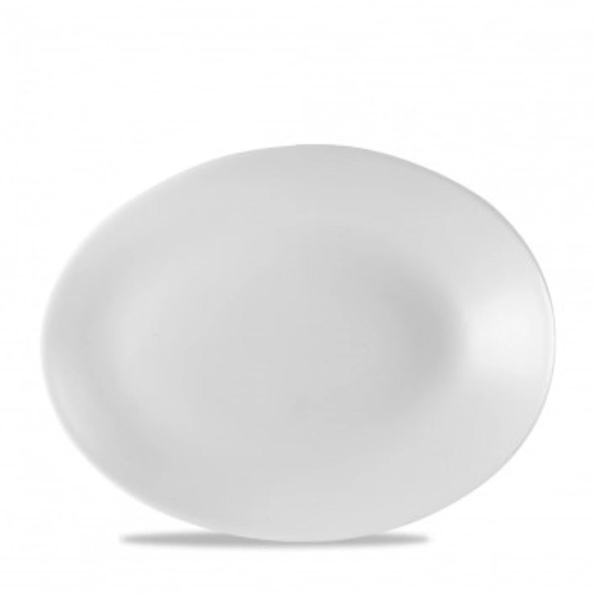 Entdecken Sie die stilvolle Profile White Platte von Churchill (29x22.7x3.8 cm) aus robustem Porzellan – ideal für elegante Präsentationen von Speisen.