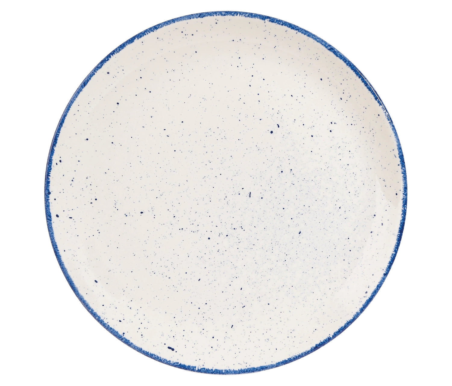 Stonecast Hints Indigo Blue Coupe plate flat 28.8cm