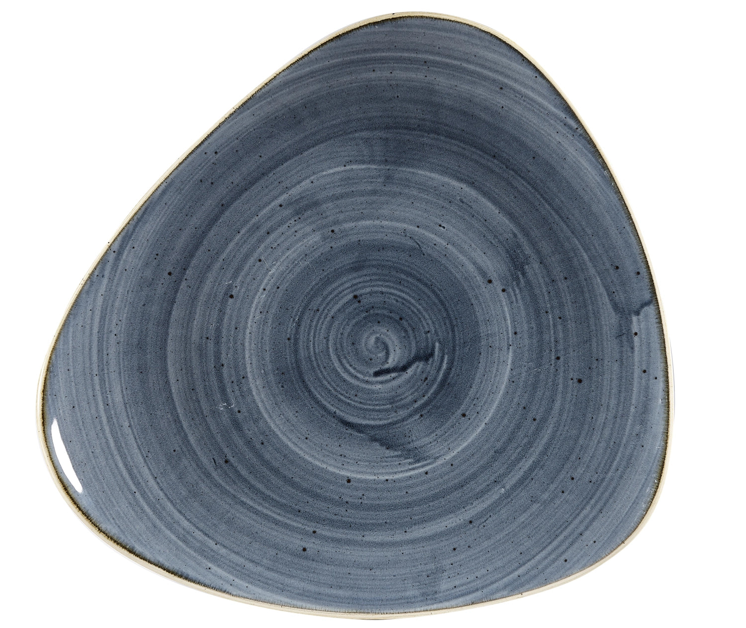 Stonecast Blueberry Triangle Plate flat 31.1cm