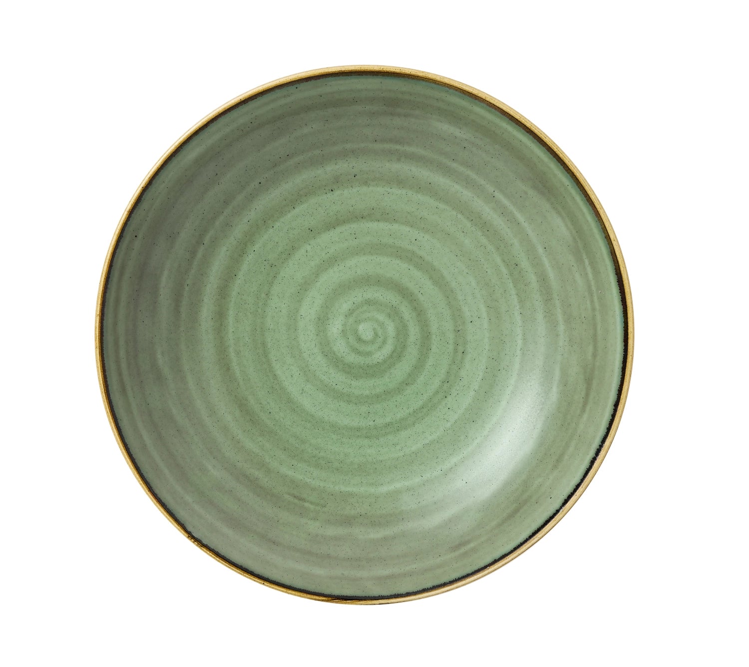 Stonecast Samphire Green Coupe plate deep 31cm