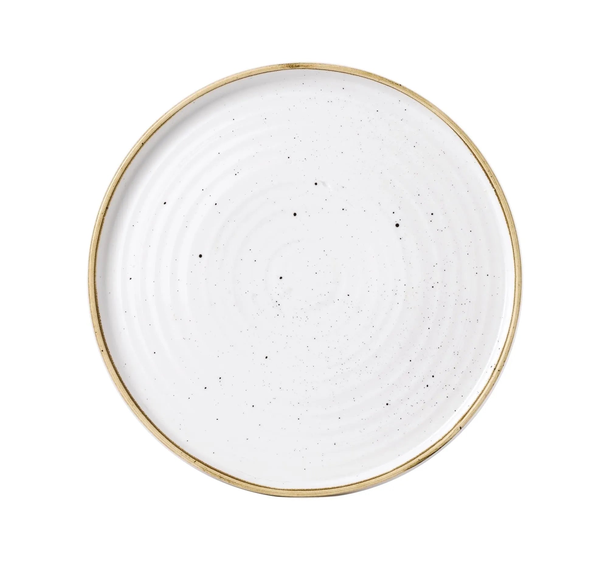 Stonecast Barley White Walled Teller flach 27.5cm - KAQTU Design