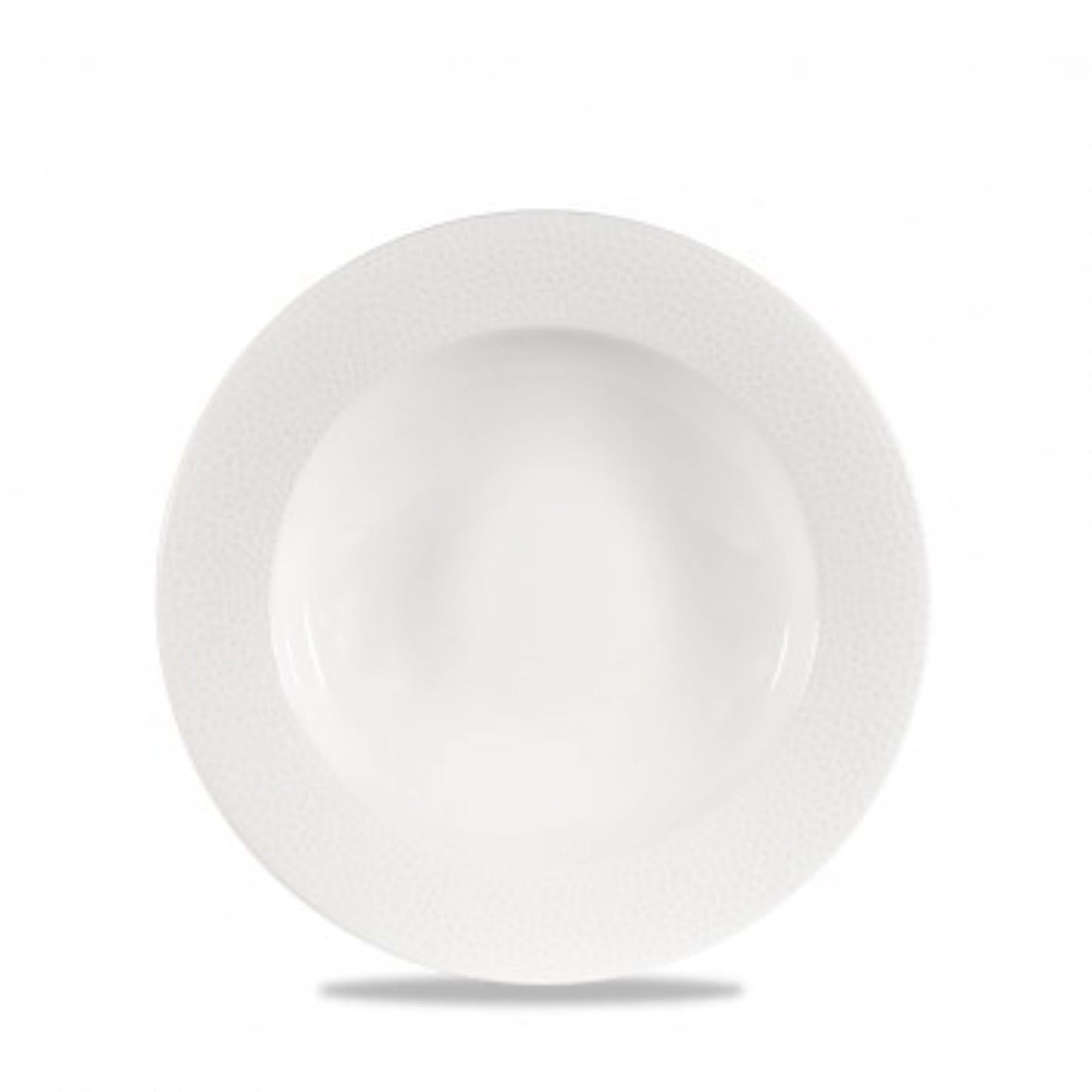 Eleganter, robuster Porzellanteller (30.9cm) für Suppen & Eintöpfe. Mikrowellen- & spülmaschinenfest. Ideal für Gastronomie & Zuhause.