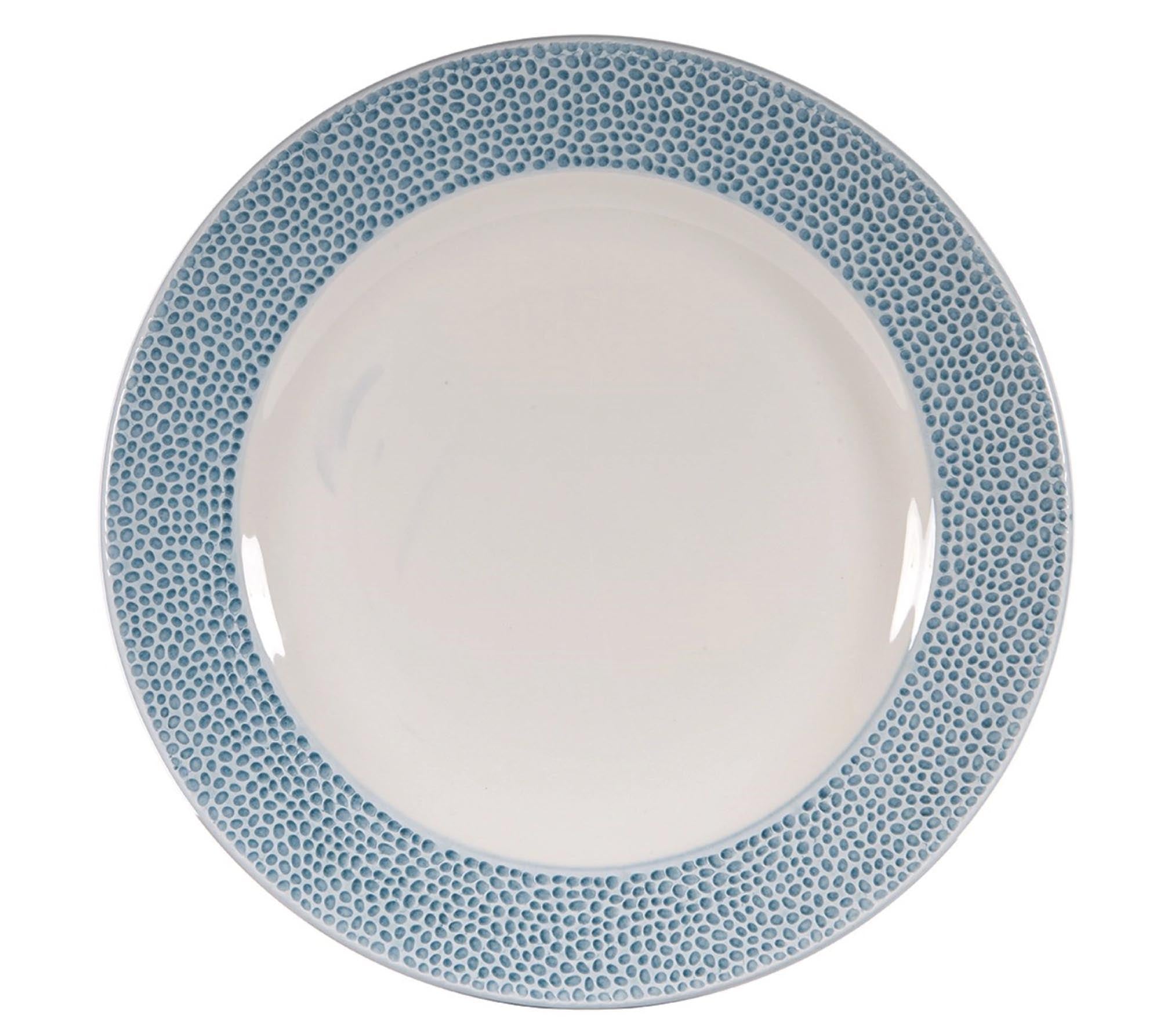 Elegante Isla Ocean Blue Teller von Churchill, 21cm, aus hochwertigem Porzellan, ozeanblau, spülmaschinenfest, ideal für Salate und Desserts.