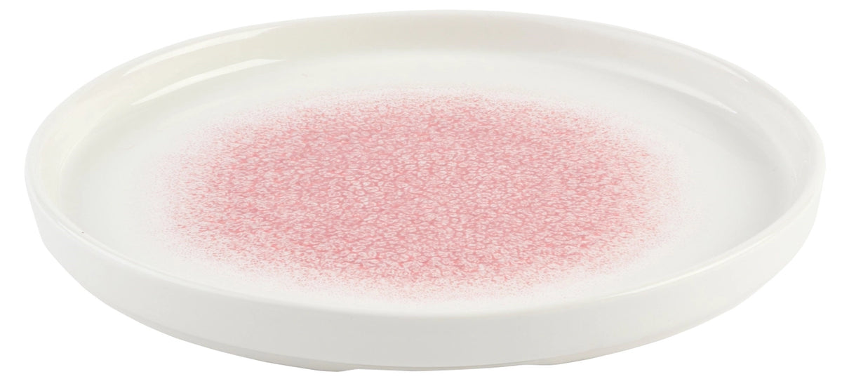 S.P. Raku Pink Quartz Chefs Walled Teller 21cm in Pink präsentiert im Onlineshop von KAQTU Design AG. Teller ist von Churchill