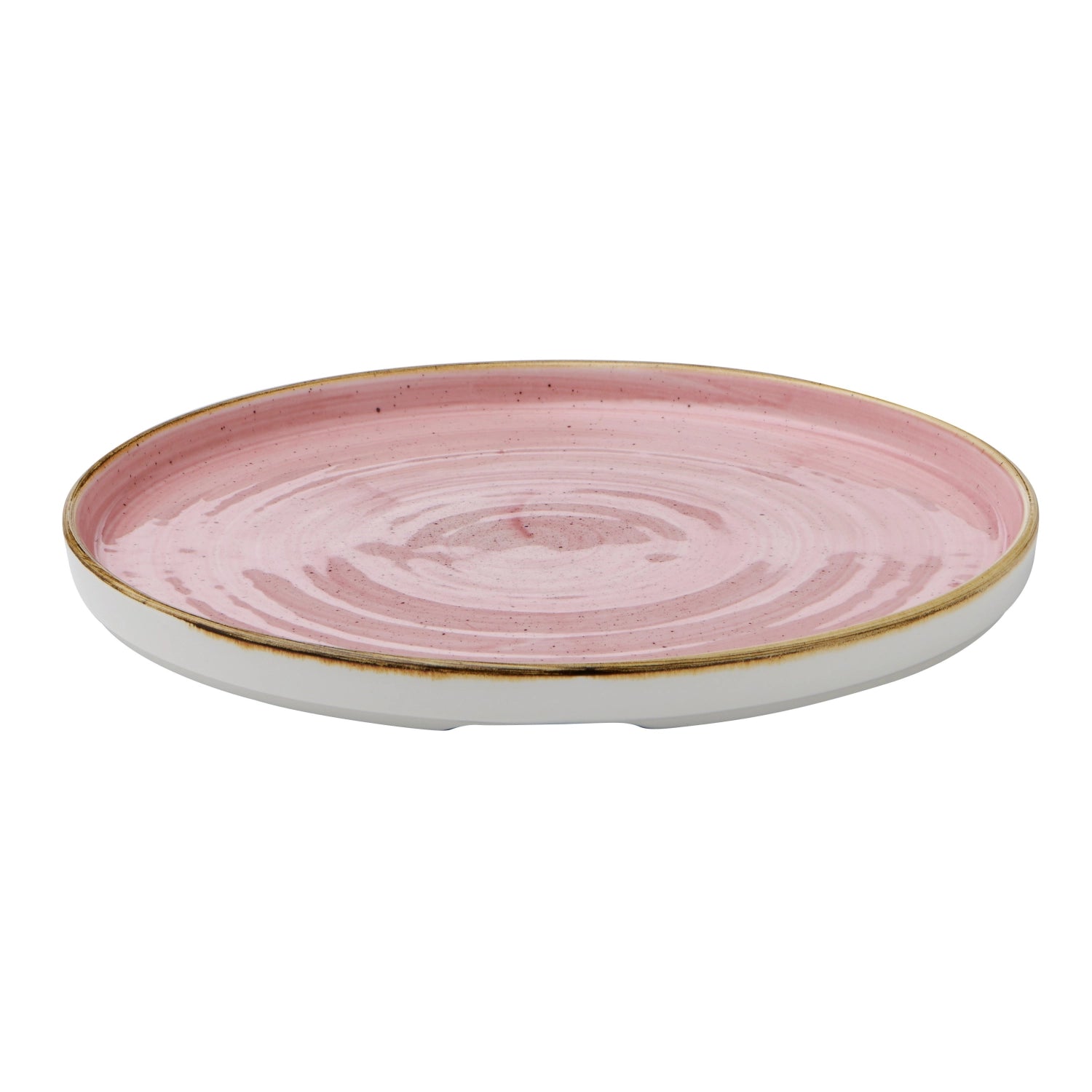 Stonecast Petal Pink Walled Plate 26cm, H2cm