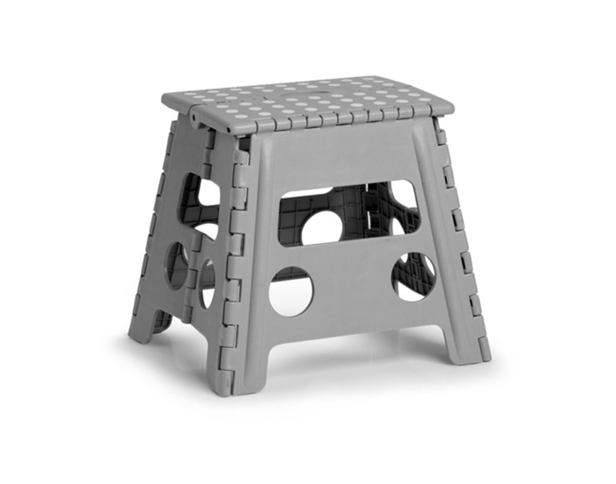 ZELLER Klapphocker Kunststoff grau 37x30x32 cm in  präsentiert im Onlineshop von KAQTU Design AG. Hocker ist von ZELLER PRESENT
