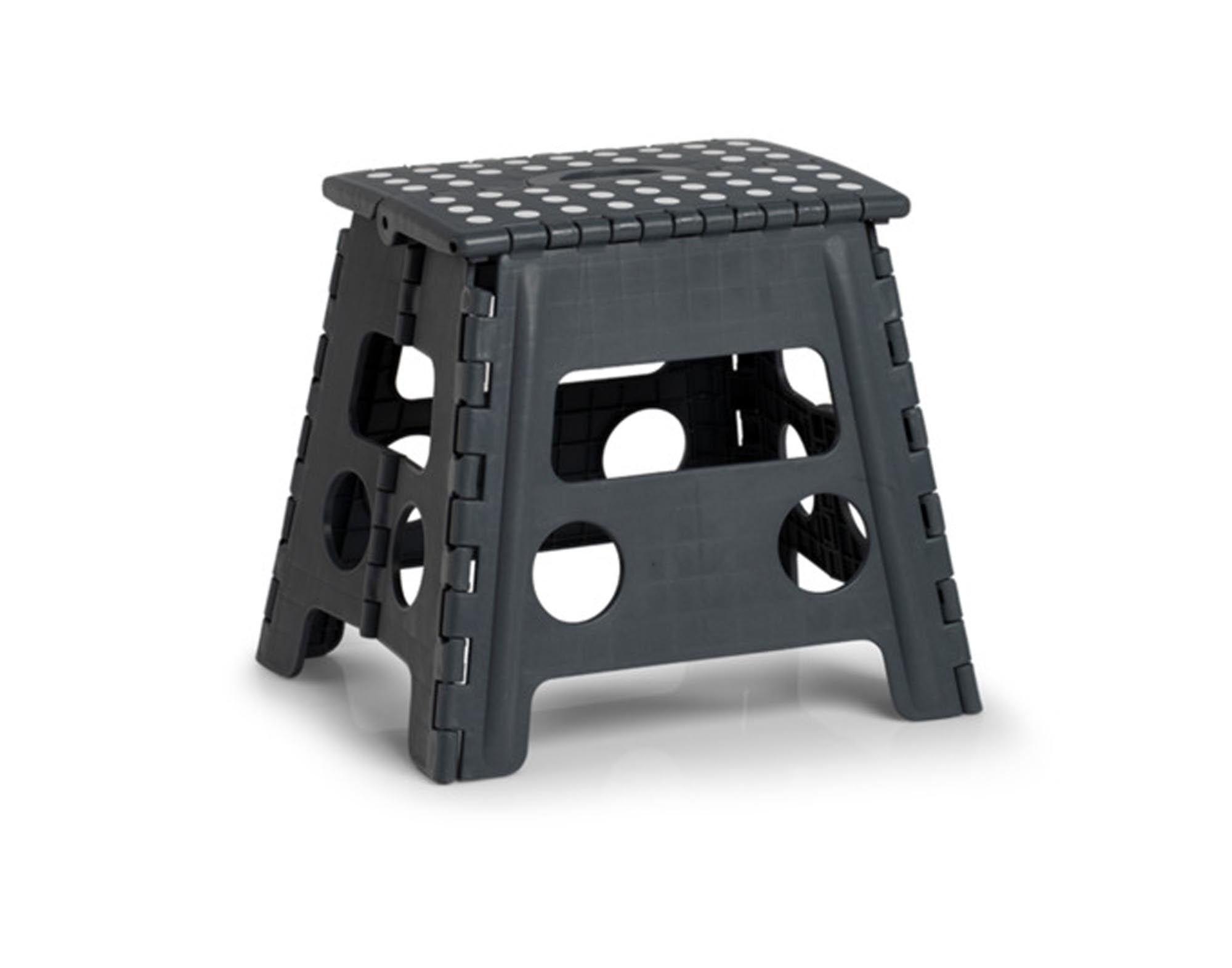 ZELLER Klapphocker Kunststoff anthrazit 37x30x32 cm in  präsentiert im Onlineshop von KAQTU Design AG. Hocker ist von ZELLER PRESENT