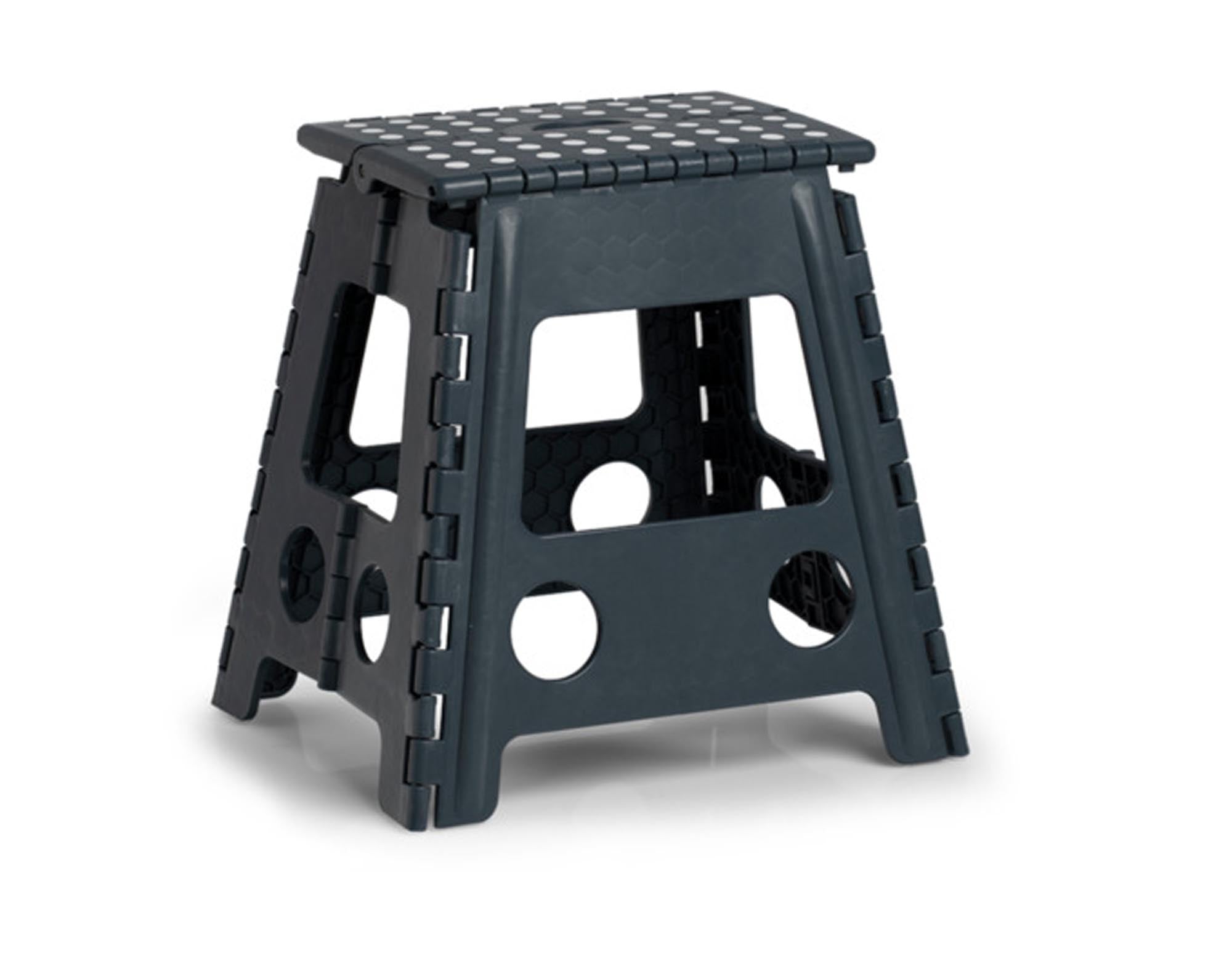 ZELLER Klapphocker Kunststoff anthrazit 38.5x31.5x39 cm in  präsentiert im Onlineshop von KAQTU Design AG. Hocker ist von ZELLER PRESENT