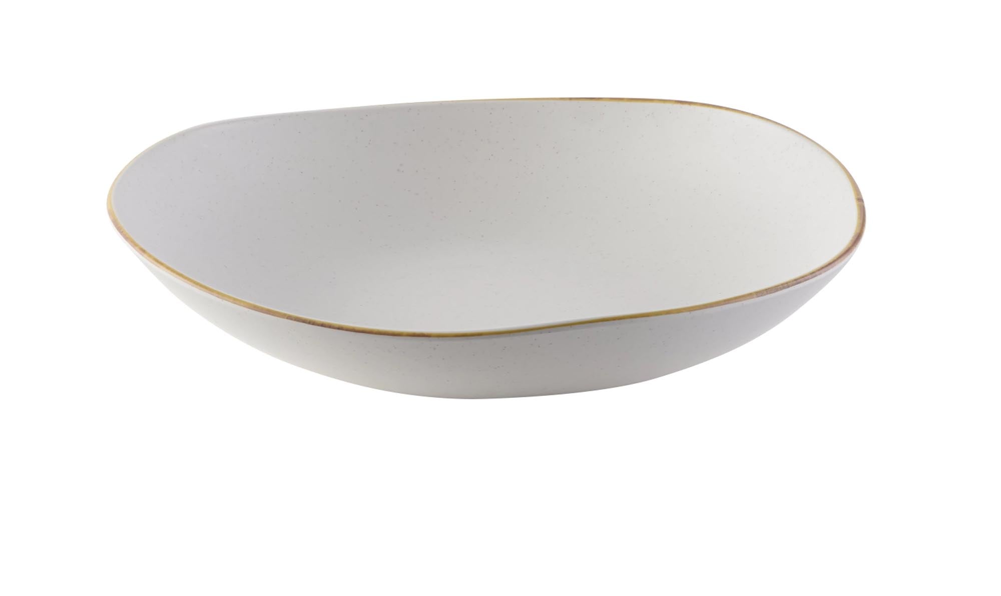 Stonecast Melamine Barley White Trace Bowl 38cm