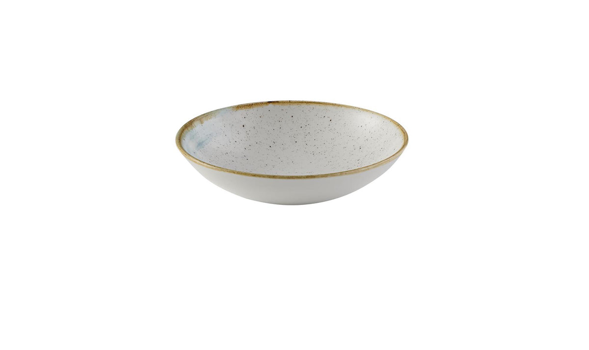 Stonecast Accents Duck Egg Coupe Teller tief 18.2cm in Weiss präsentiert im Onlineshop von KAQTU Design AG. Teller ist von Churchill