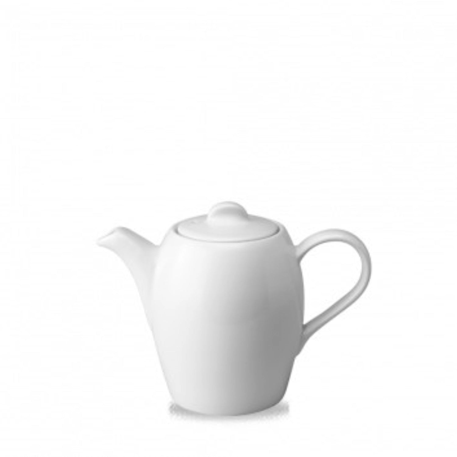 Stilvolle Cafe White Kaffeekanne von Churchill, 34cl, H12cm, perfekt für servierten Kaffee oder Tee, zeitloses Design für jeden Tisch.