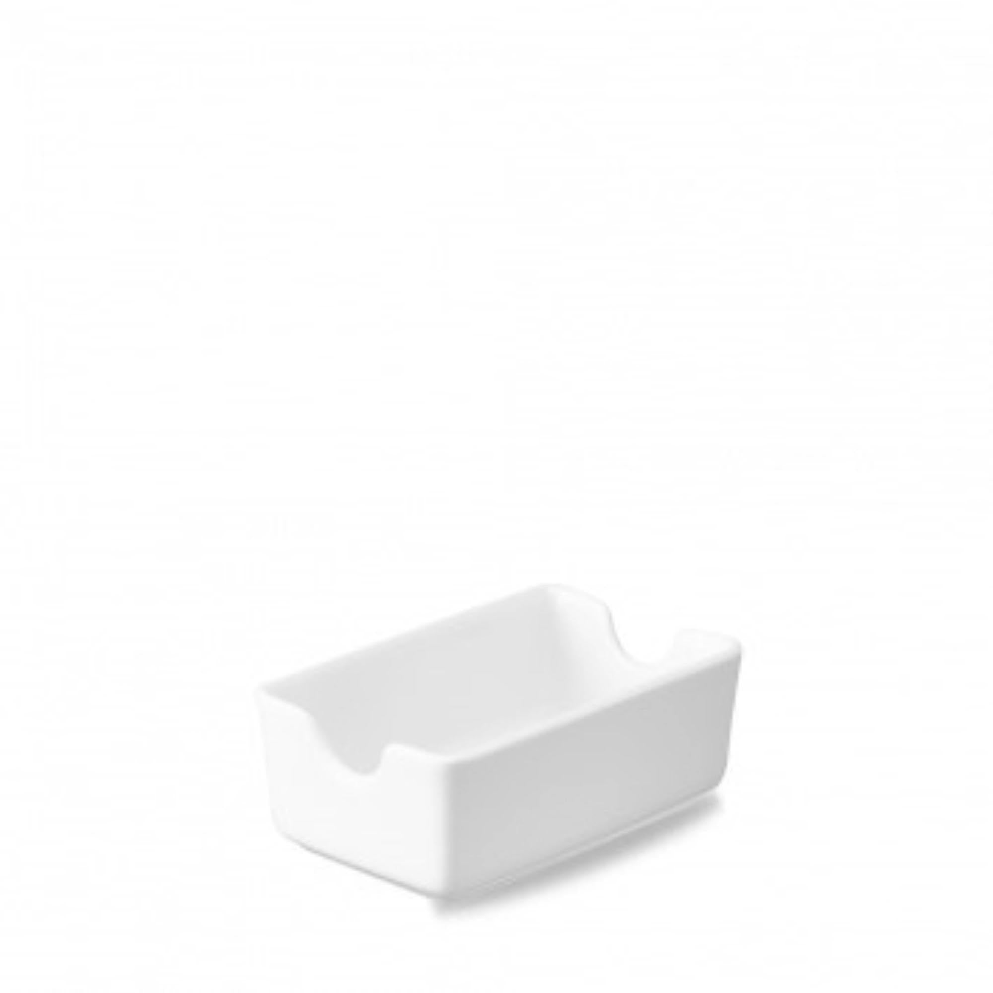 Eleganter Zuckertütenhalter aus Porzellan, 11,7x7,3 cm, von Churchill. Stilvoll, langlebig, spülmaschinenfest. Perfekt für jeden Tisch.