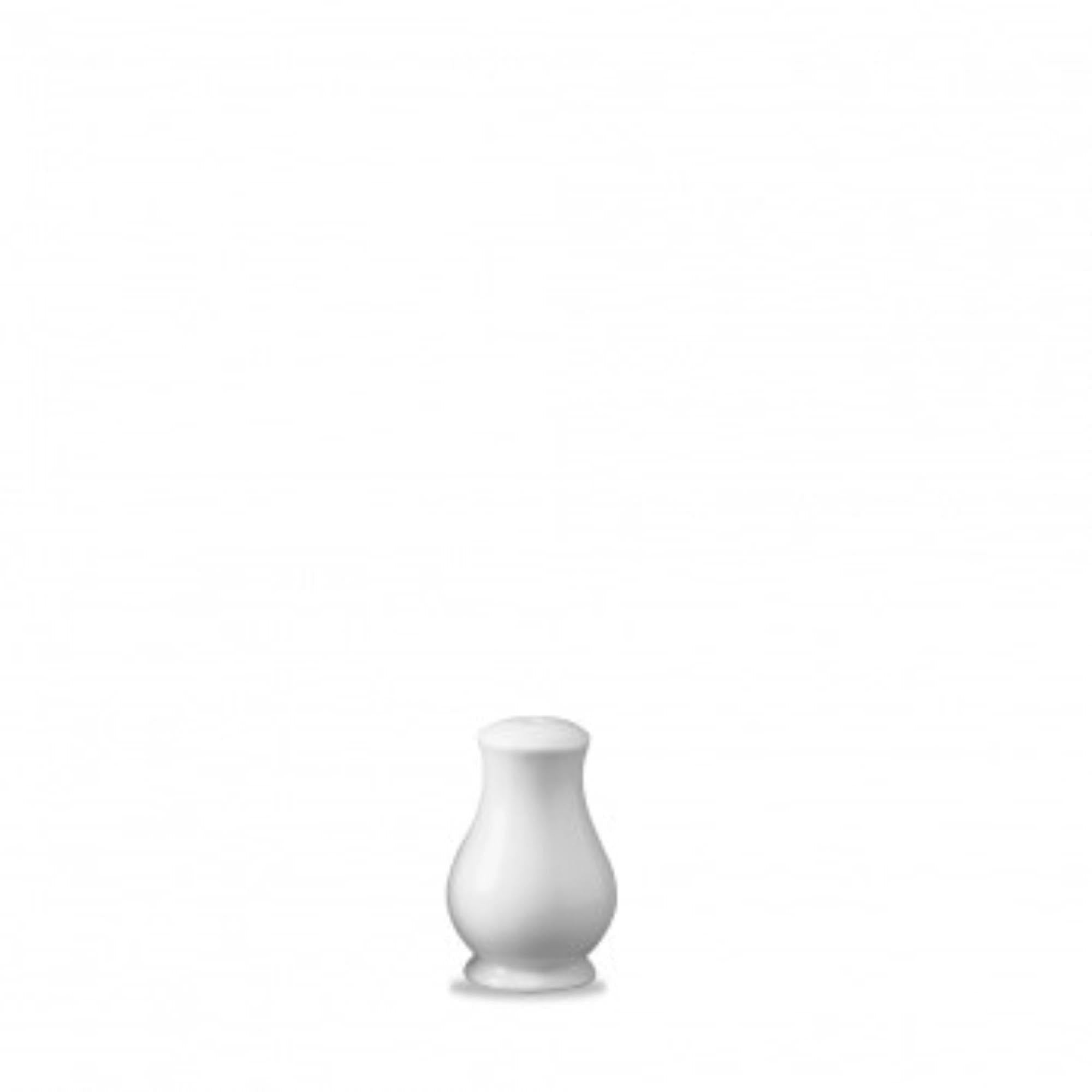 Elegantes Porzellan-Salzstreuer-Set von Churchill, 8.4cm, zeitloses Design, langlebig, schützt Aromen, stilvolles Küchen-Highlight.