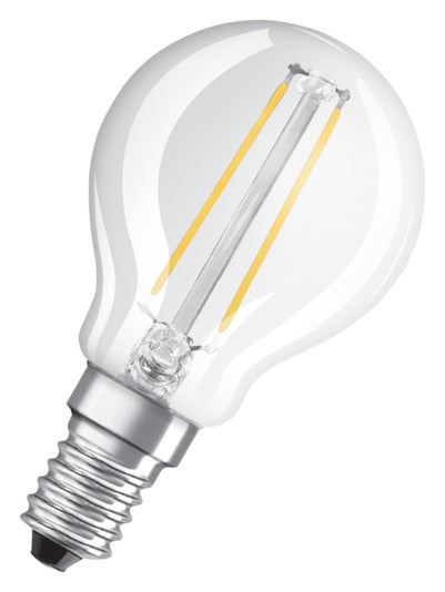 OSRAM LED-Lampe Retrofit Star Classic P E14 4.0W 470lm clear Warm White in  präsentiert im Onlineshop von KAQTU Design AG. Leuchtmittel ist von OSRAM