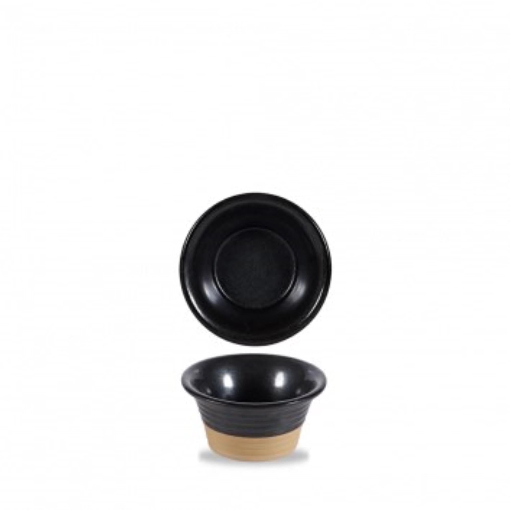 Elegante Igneous Black Schale von Churchill, 10cm, 15cl, ideal für Vorspeisen, Desserts, robust, kratzfest, stilvoller Tisch.