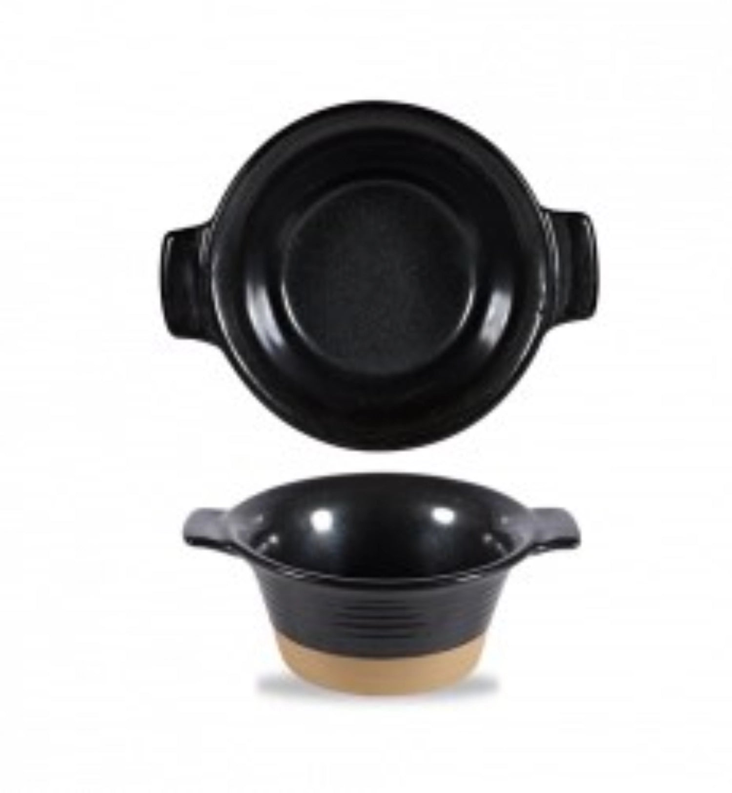 Igneous Black Topf mit Griffen tief 14cm 40cl