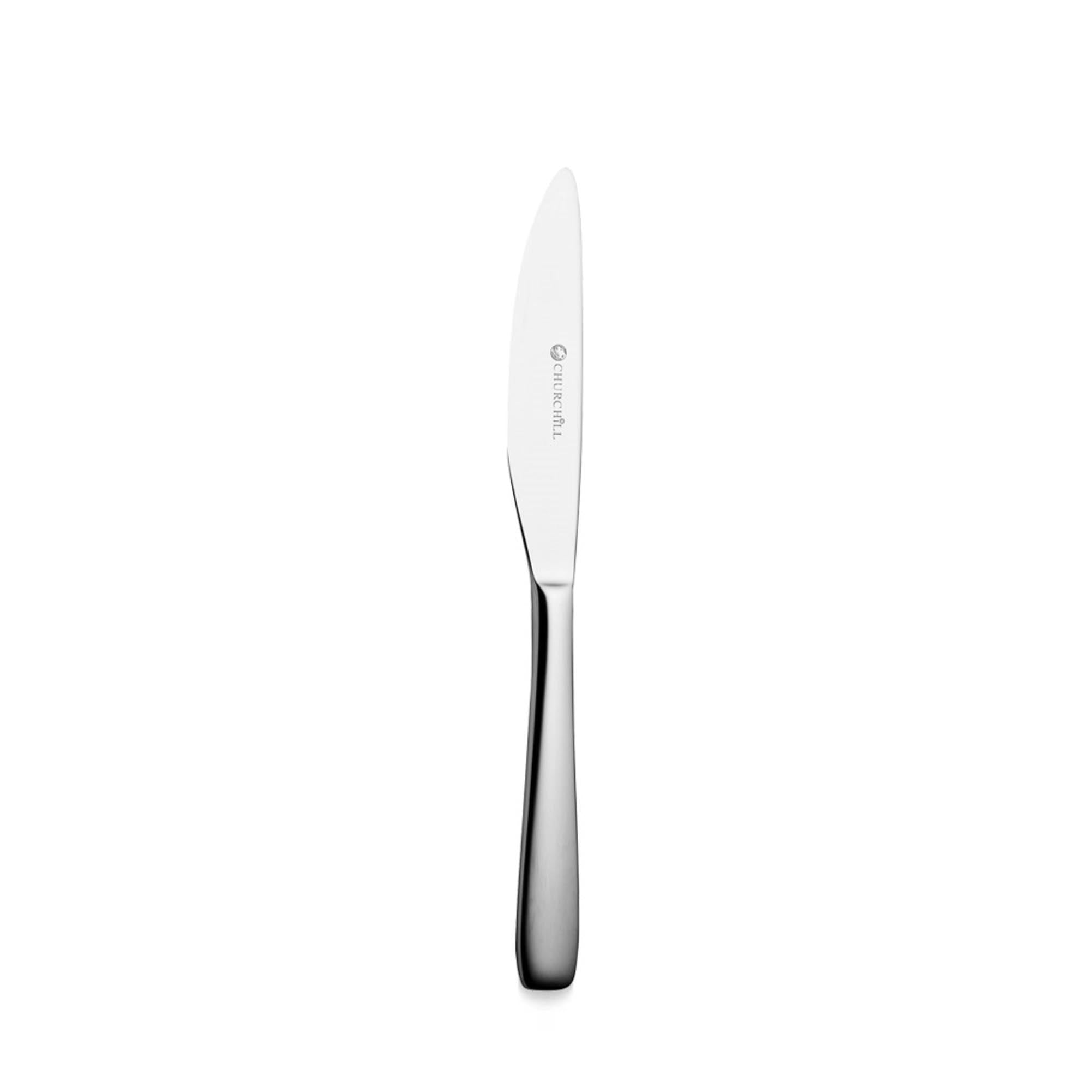 Elegantes 20,8 cm Dessertmesser von Churchill aus Edelstahl, ideal für Desserts, mit ergonomischem Griff und zeitlosem Design.