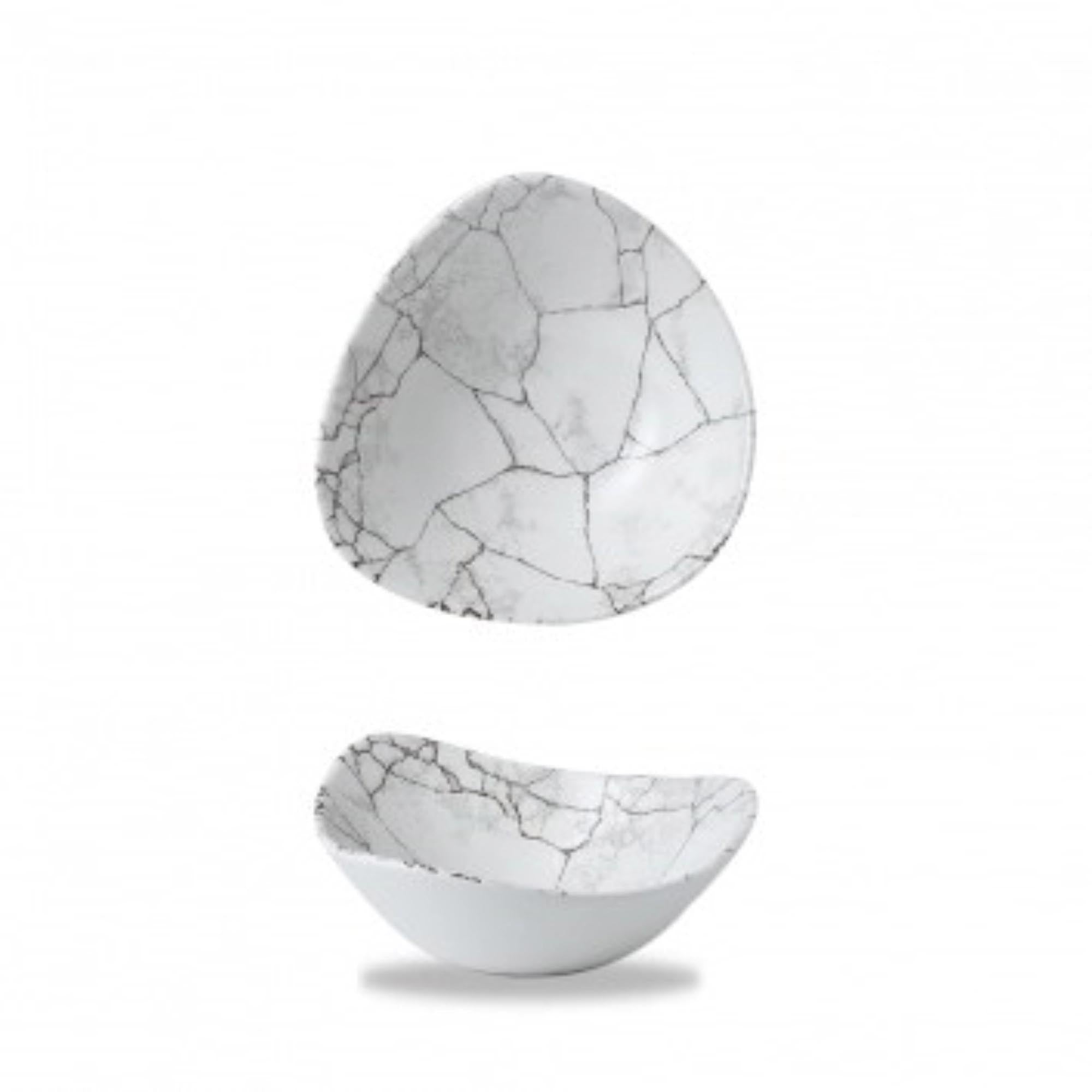 S.P. Kintsugi Agate Grey Triangel Schüssel 18.5cm
