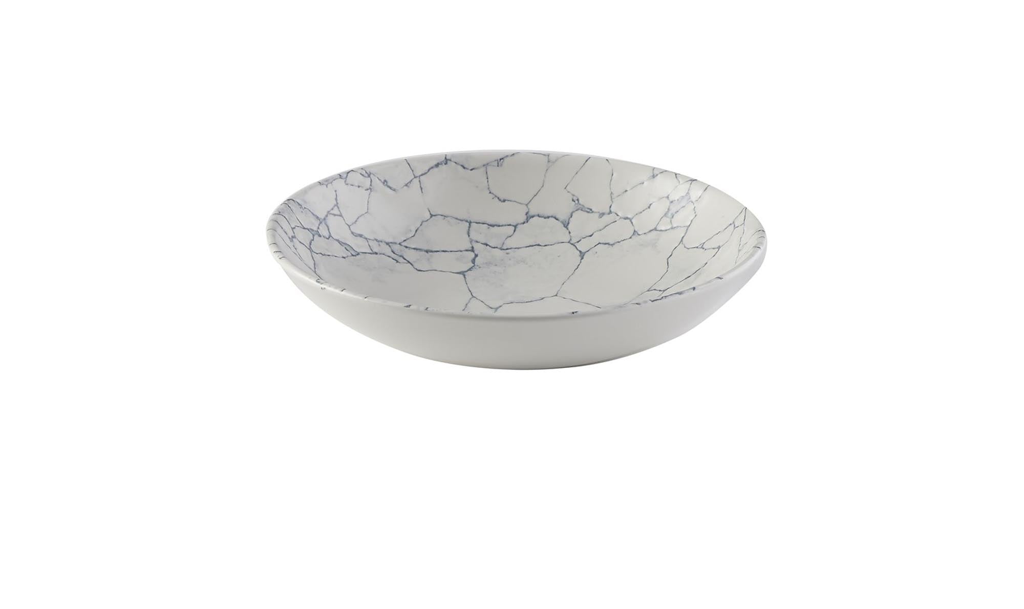 Eleganter S.P. Kintsugi Pearl Grey Coupe Teller in tiefem Design, 24.8 cm Durchmesser, ideal für stilvolle Tischdekoration und kulinarische Genüsse.