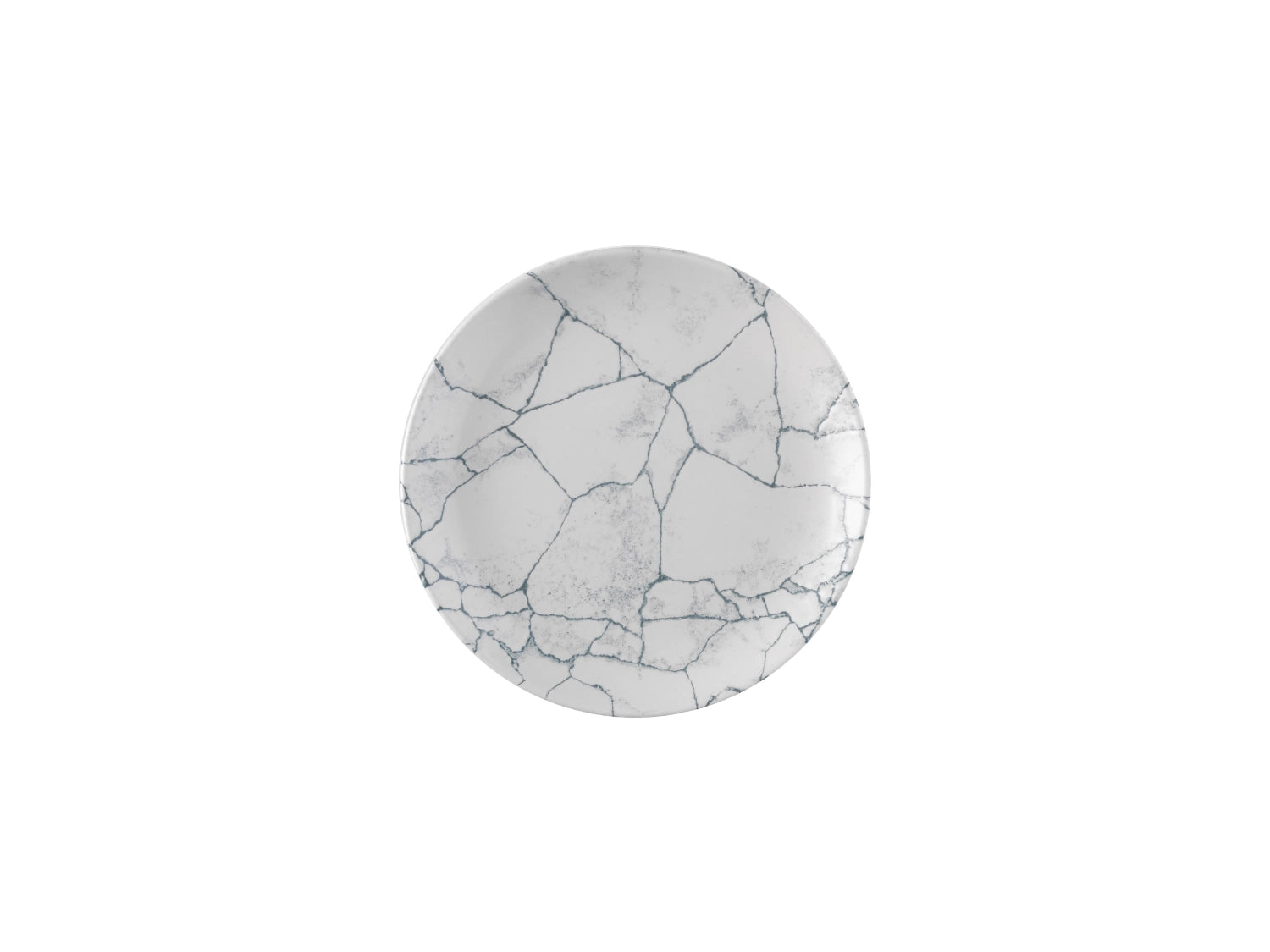 S.P. Kintsugi Pearl Gray Coupe Plate 21.7cm