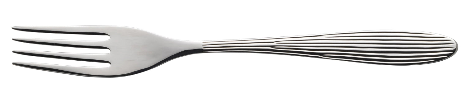 Elegante Agano Dessertgabel von Churchill, 18.2 cm lang, ideal für Kuchen und Desserts, vereint Funktionalität und stilvolles Design.