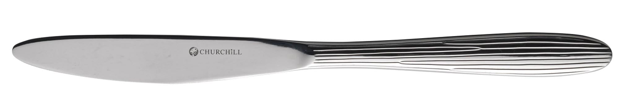 Elegantes 20,7 cm Agano Tafelmesser von Churchill aus 18/10 Edelstahl, korrosionsbeständig, ergonomisch, ideal für jeden Tisch.