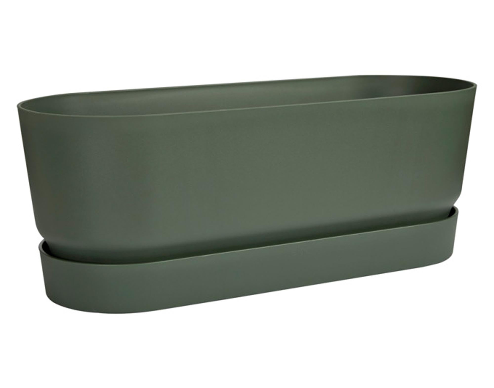 ELHO Pflanzengefäss Greenville lang laubgrün 50x20x18 cm in  präsentiert im Onlineshop von KAQTU Design AG. Pflanzentopf Outdoor ist von ELHO