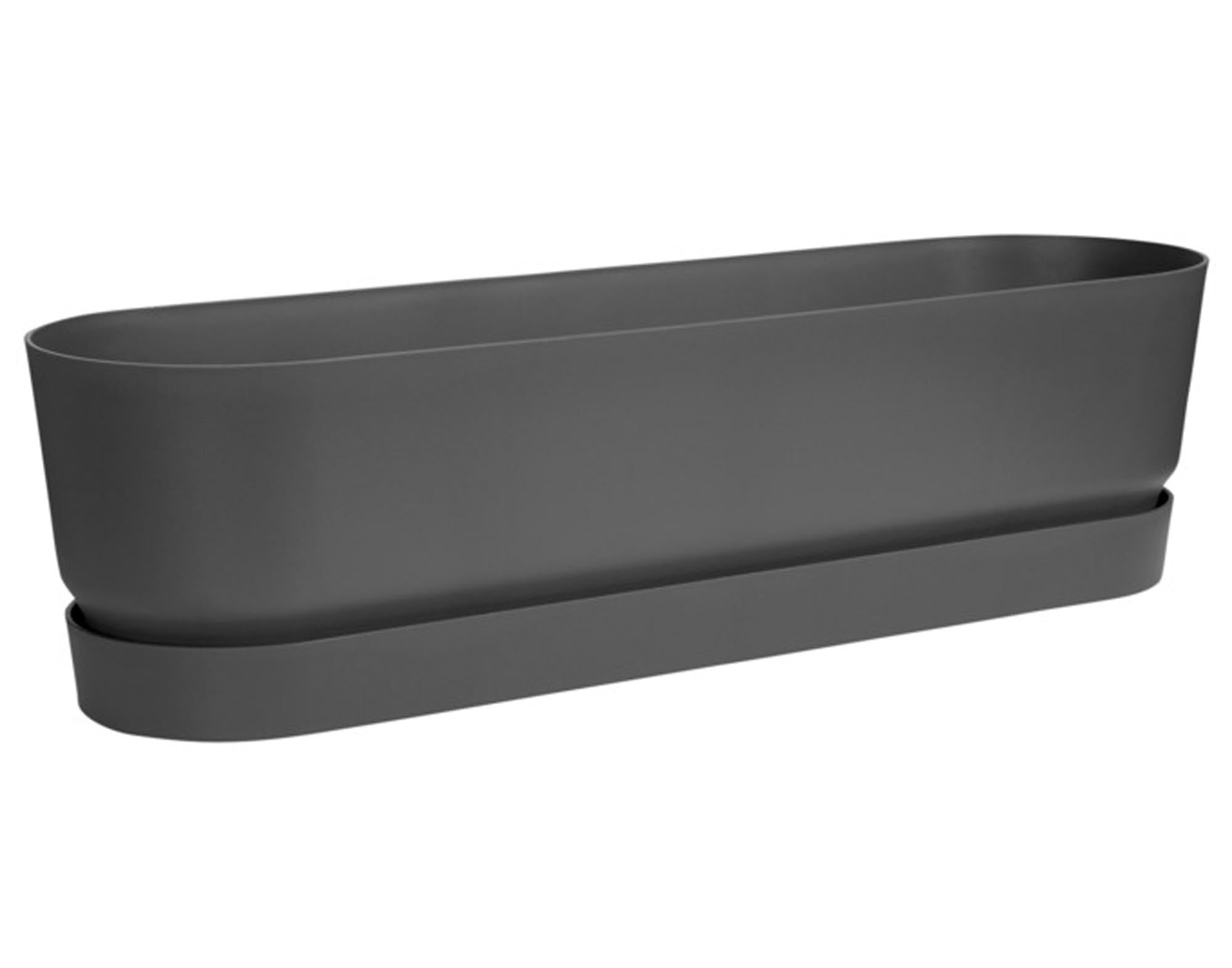 ELHO Pflanzengefäss Greenville lang living black 70x19x18 cm in  präsentiert im Onlineshop von KAQTU Design AG. Pflanzentopf Outdoor ist von ELHO