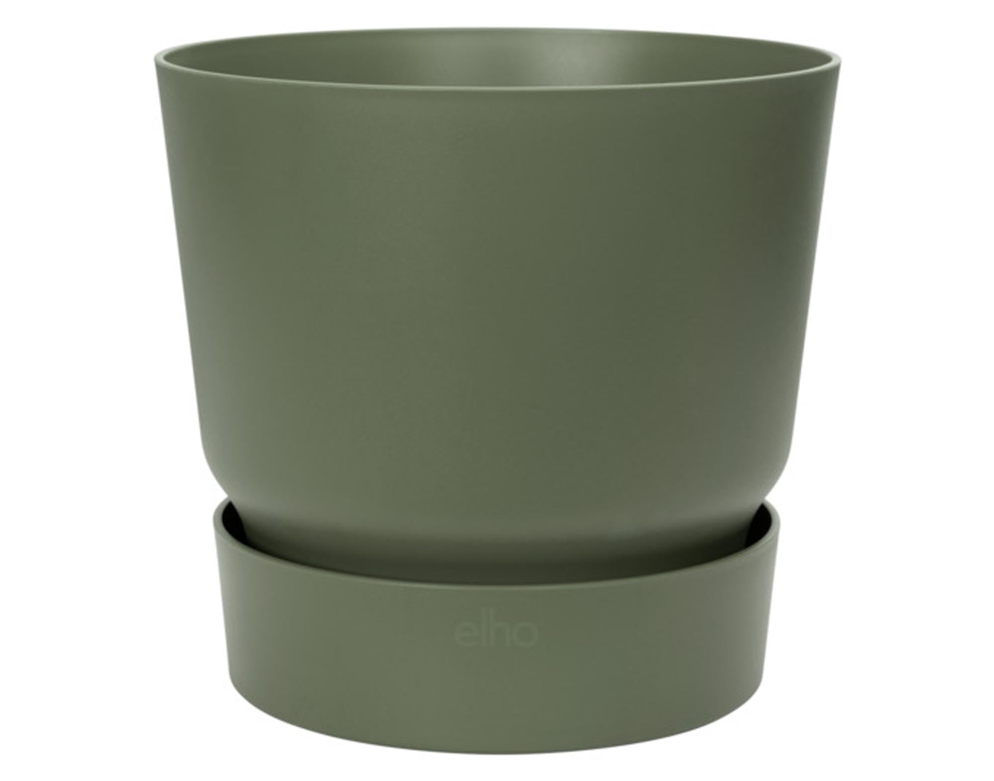 ELHO Pflanzengefäss Greenville rund laubgrün ø 19 cm in  präsentiert im Onlineshop von KAQTU Design AG. Pflanzentopf Outdoor ist von ELHO