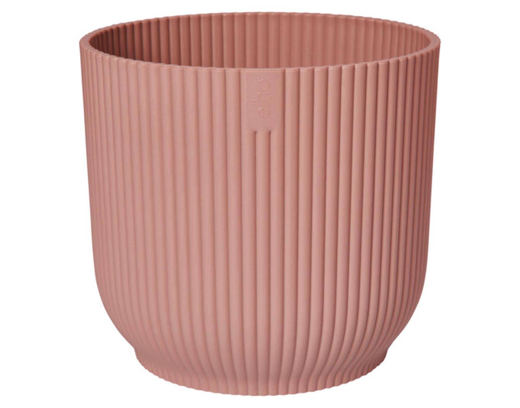 ELHO Pflanzengefäss Vibes fold rund zartes rosa ø 14 cm in  präsentiert im Onlineshop von KAQTU Design AG. Pflanzentopf Outdoor ist von ELHO