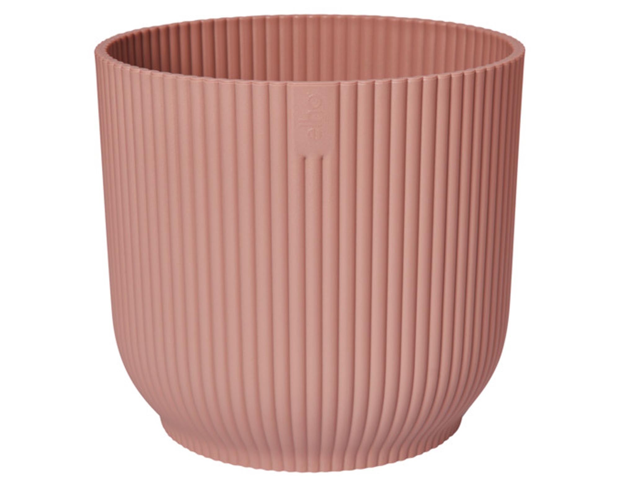 ELHO Pflanzengefäss Vibes fold rund zartes rosa ø 22 cm in  präsentiert im Onlineshop von KAQTU Design AG. Pflanzentopf Outdoor ist von ELHO