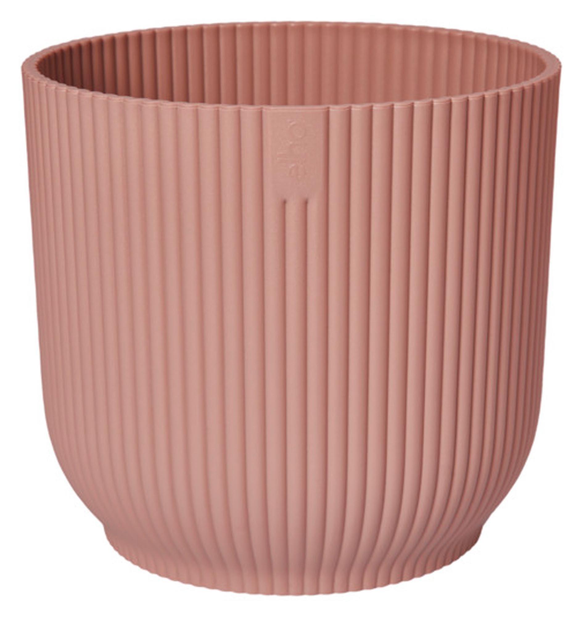 ELHO Pflanzengefäss Vibes fold rund zartes rosa ø 25 cm in  präsentiert im Onlineshop von KAQTU Design AG. Pflanzentopf Outdoor ist von ELHO