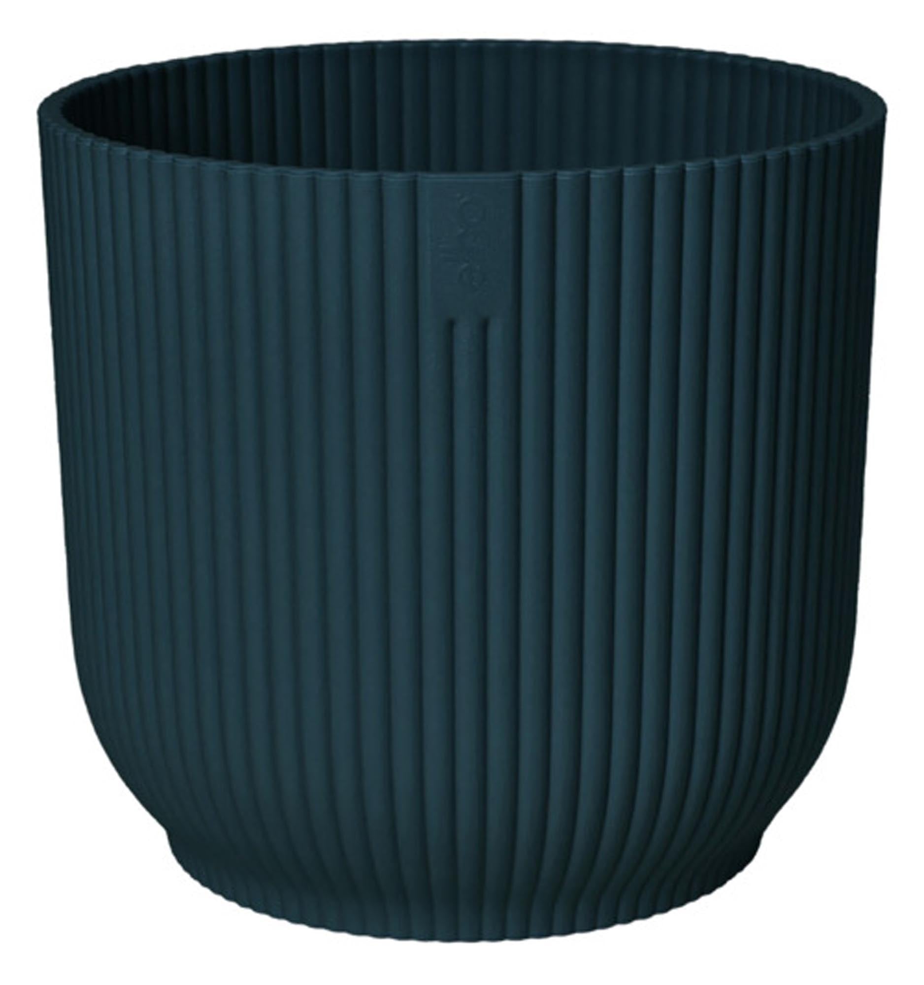 ELHO Pflanzengefäss Vibes fold rund deep blue ø 25 cm in  präsentiert im Onlineshop von KAQTU Design AG. Pflanzentopf Outdoor ist von ELHO