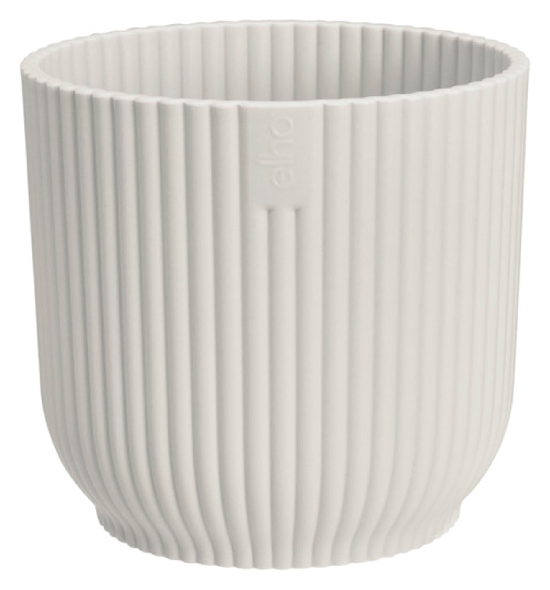 ELHO Pflanzengefäss Vibes fold rund seidenweiss ø 9 cm in  präsentiert im Onlineshop von KAQTU Design AG. Pflanzentopf Outdoor ist von ELHO