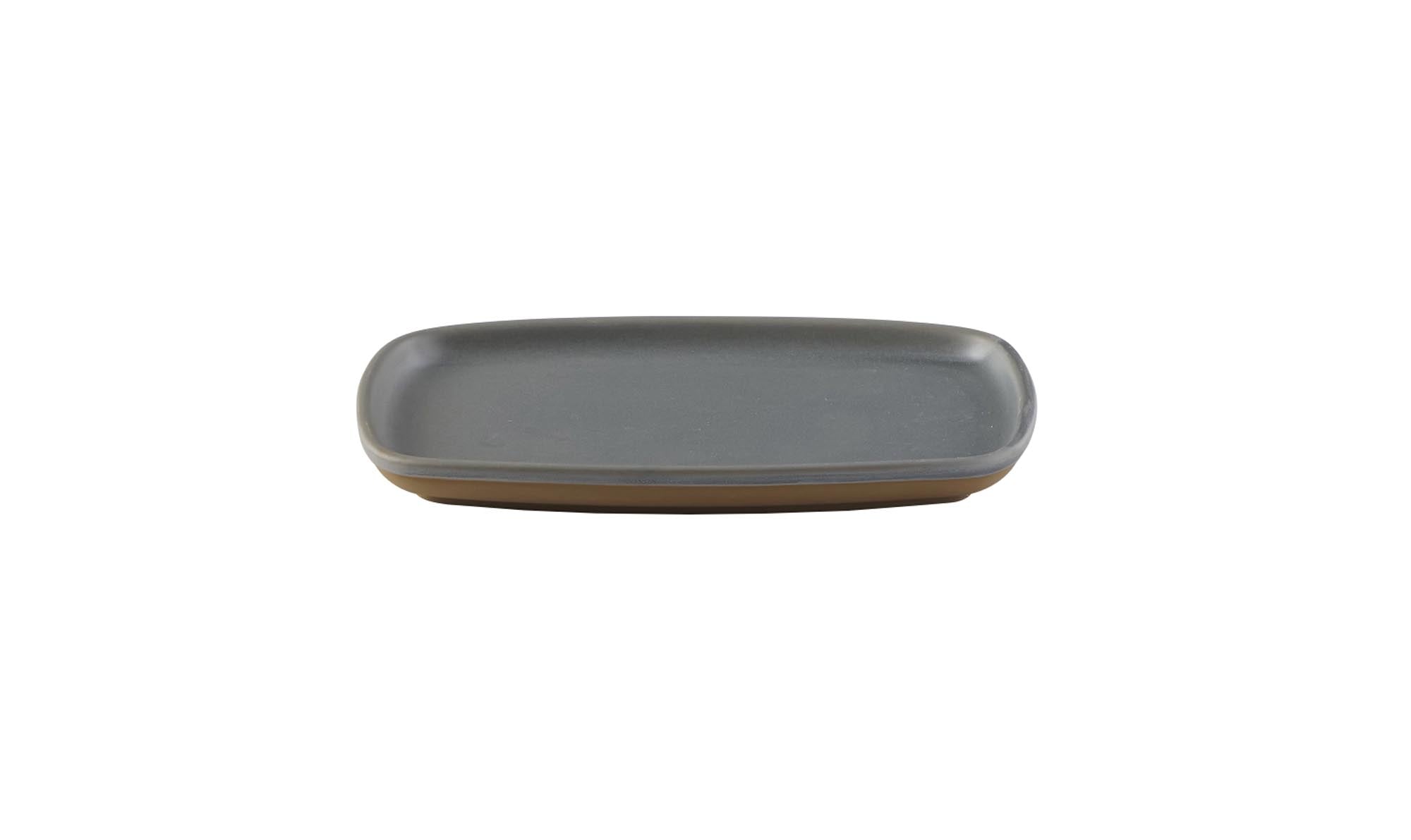 Rechteckige Churchill Platte 22x15cm in trendigem Seattle Grey.