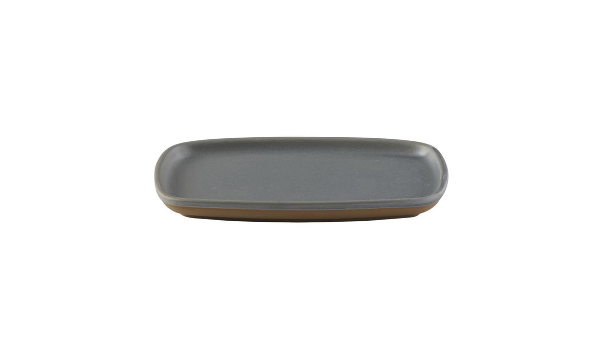 Emerge seattle grey Platte rechteckig 22x15cm in Silber präsentiert im Onlineshop von KAQTU Design AG. Platte ist von Churchill