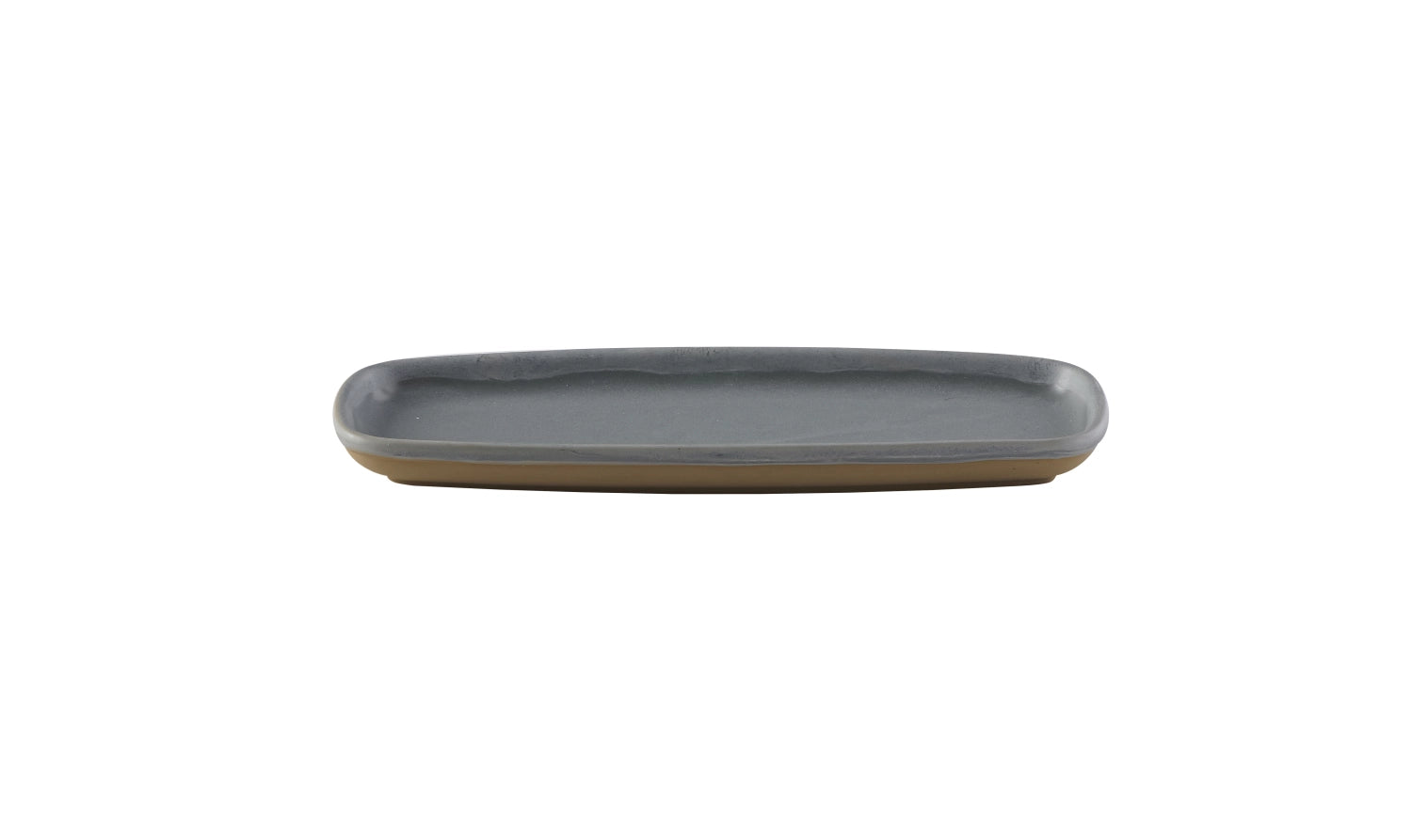 Elegante rechteckige Platte in Seattle Grey von Churchill, 25.1x10cm, perfekt für ansprechende Präsentationen und besondere Anlässe.