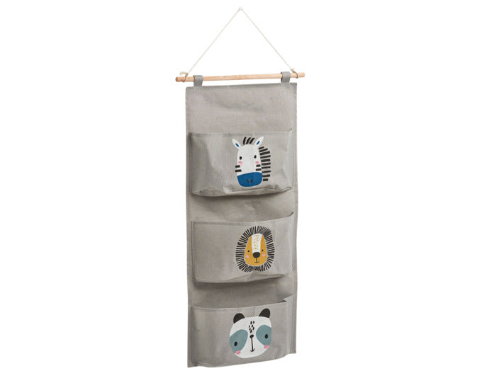 ZELLER Hängeorganizer mit 3 Fächer Animals 81.5x35 cm in  präsentiert im Onlineshop von KAQTU Design AG. Haushaltshilfen ist von ZELLER PRESENT