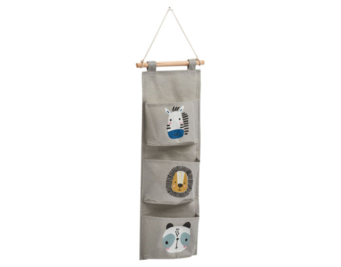 ZELLER Hängeorganizer mit 3 Fächer Animals 81.5x35 cm in  präsentiert im Onlineshop von KAQTU Design AG. Haushaltshilfen ist von ZELLER PRESENT