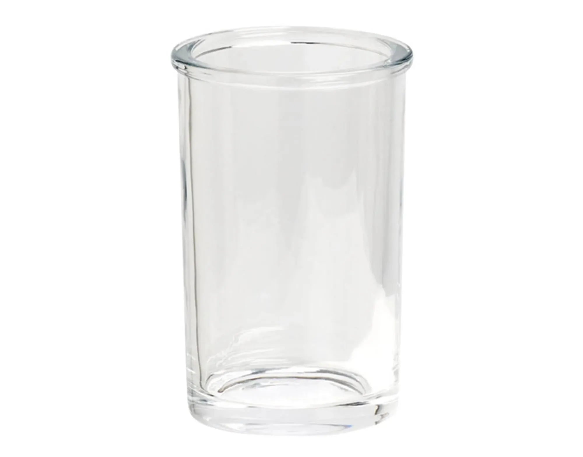 Eleganter Zahnputzbecher aus klarem Glas, 7,4x11,3 cm, von ZELLER PRESENT. Modern, langlebig, ideal für Zahnbürsten & Zahnpasta.