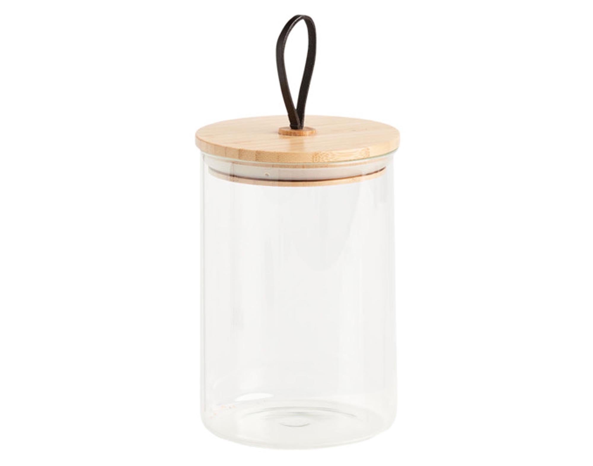 Entdecken Sie das ZELLER Vorratsglas mit Bambusdeckel und Henkel (1.1 l) – ideal für die stilvolle Aufbewahrung von Lebensmitteln in Ihrer Küche.