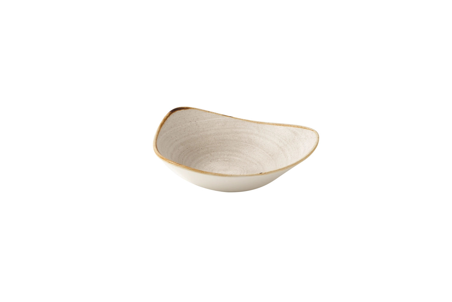 Erleben Sie den einzigartigen Stonecast Raw Grey Triangel Teller tief 18,5 cm von Churchill – ideal für kreative Speisen und stilvolle Tischgestaltung.