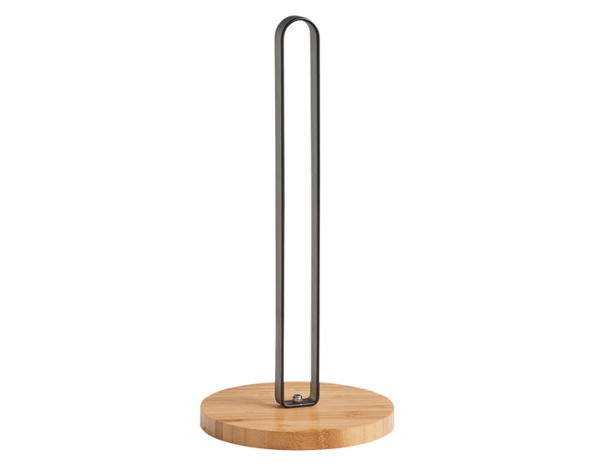 Entdecken Sie den ZELLER Küchenrollenhalter aus Bambus und Metall (ø 15x31.5 cm) – stilvoll, langlebig und praktisch für jede Küche.