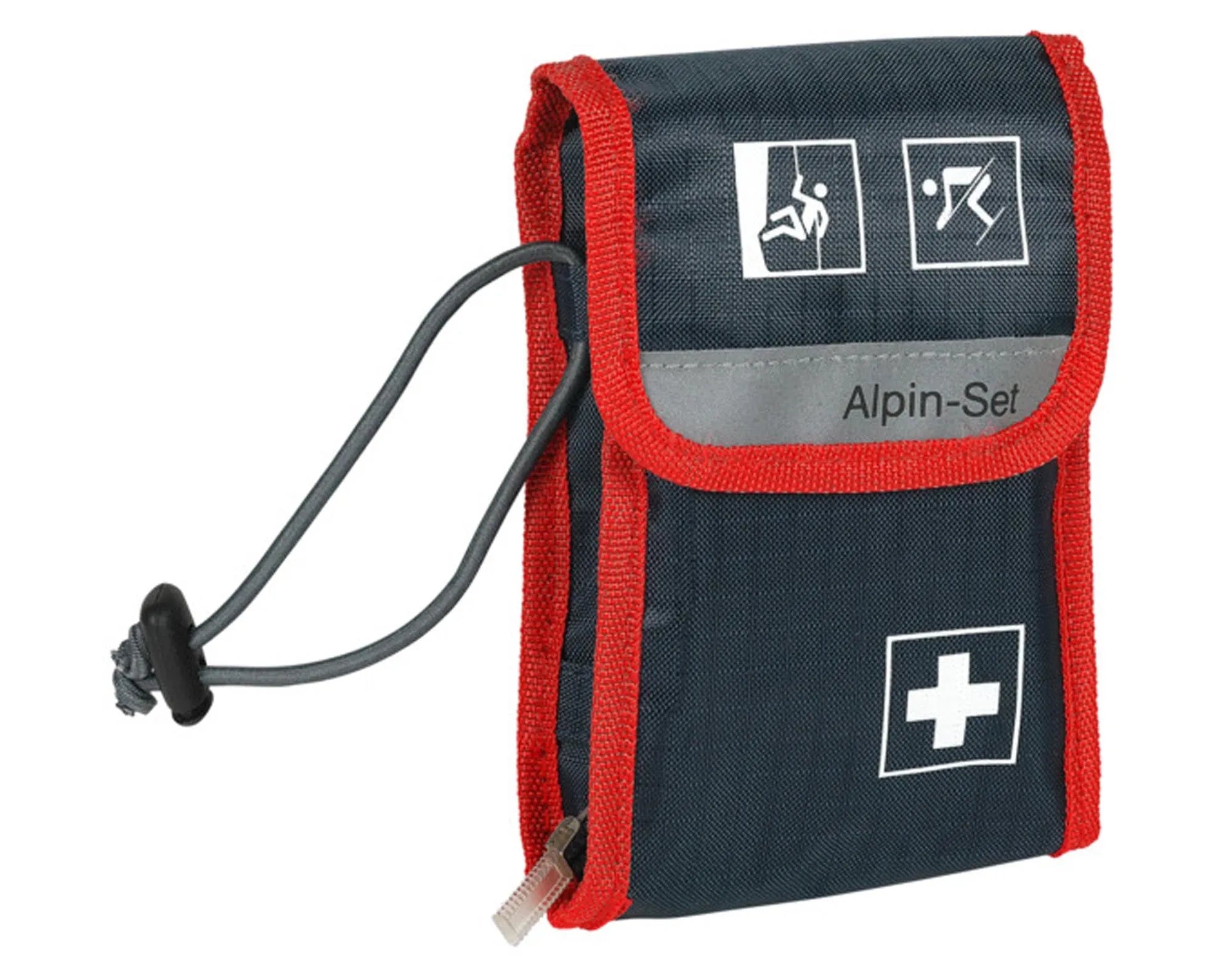 Robuste, wasserabweisende Verbandtasche für Outdoor-Abenteuer, ideal für schnelle Erste Hilfe in alpinen Regionen.