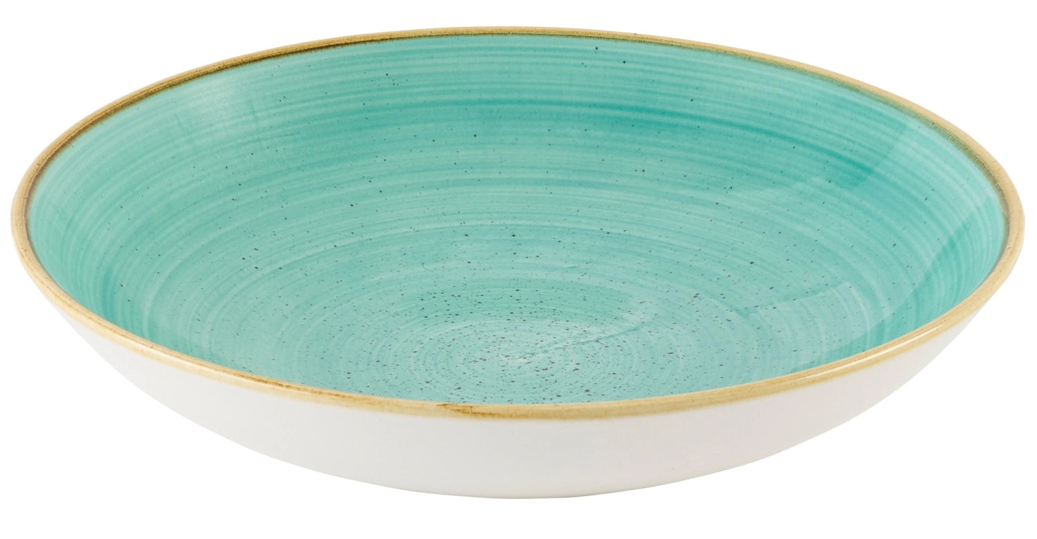 Erleben Sie den eleganten Stonecast Mint Coupe Teller Tief 24.8cm von Churchill – ideal für kreative Gerichte und stilvolle Tischdekorationen.
