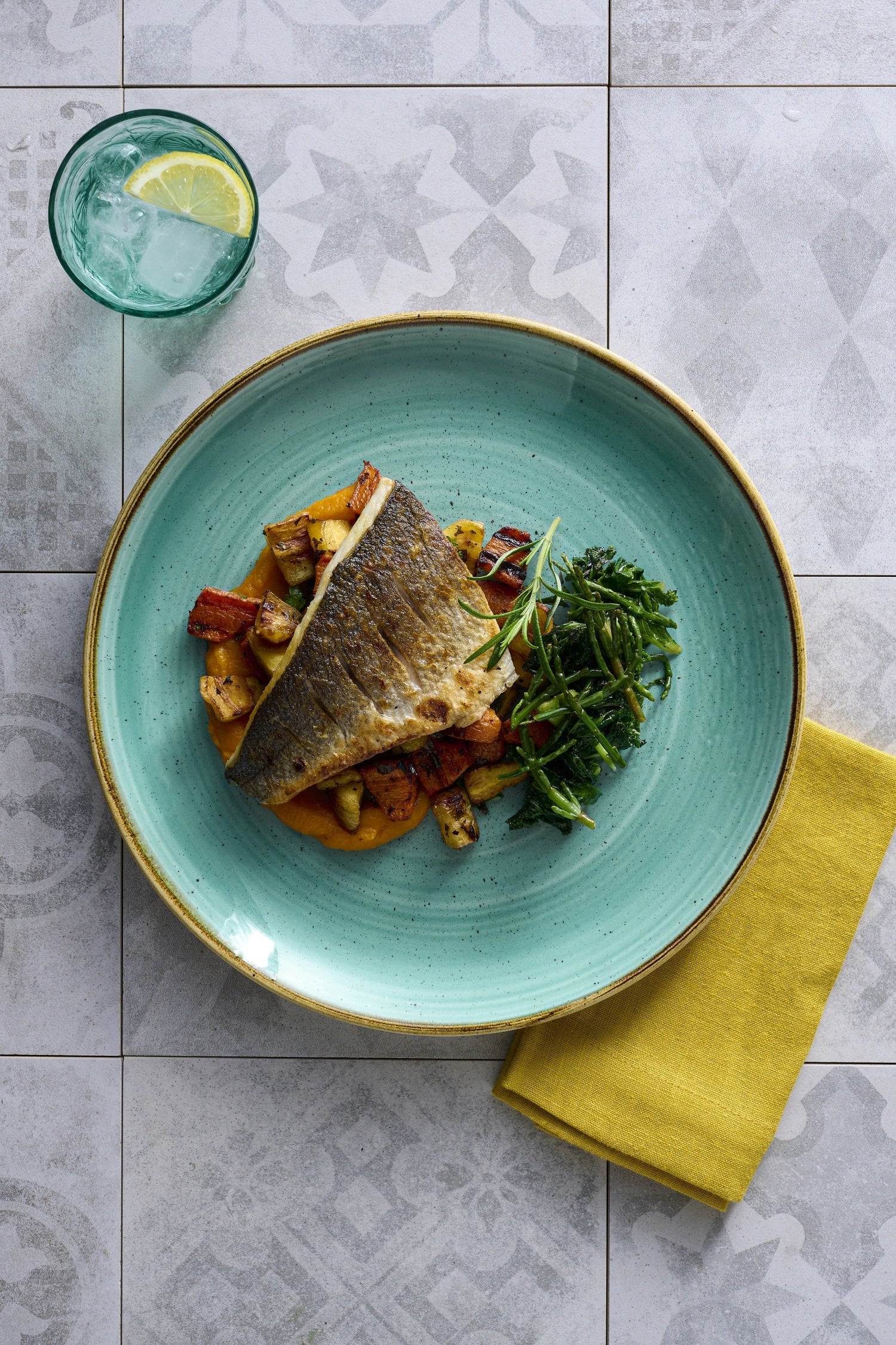 Stonecast Mint Coupe Plate Flat 21.7cm