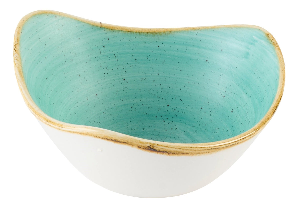 Stonecast Mint Triangel Schüssel 15.3cm in Blau präsentiert im Onlineshop von KAQTU Design AG. Schüssel ist von Churchill