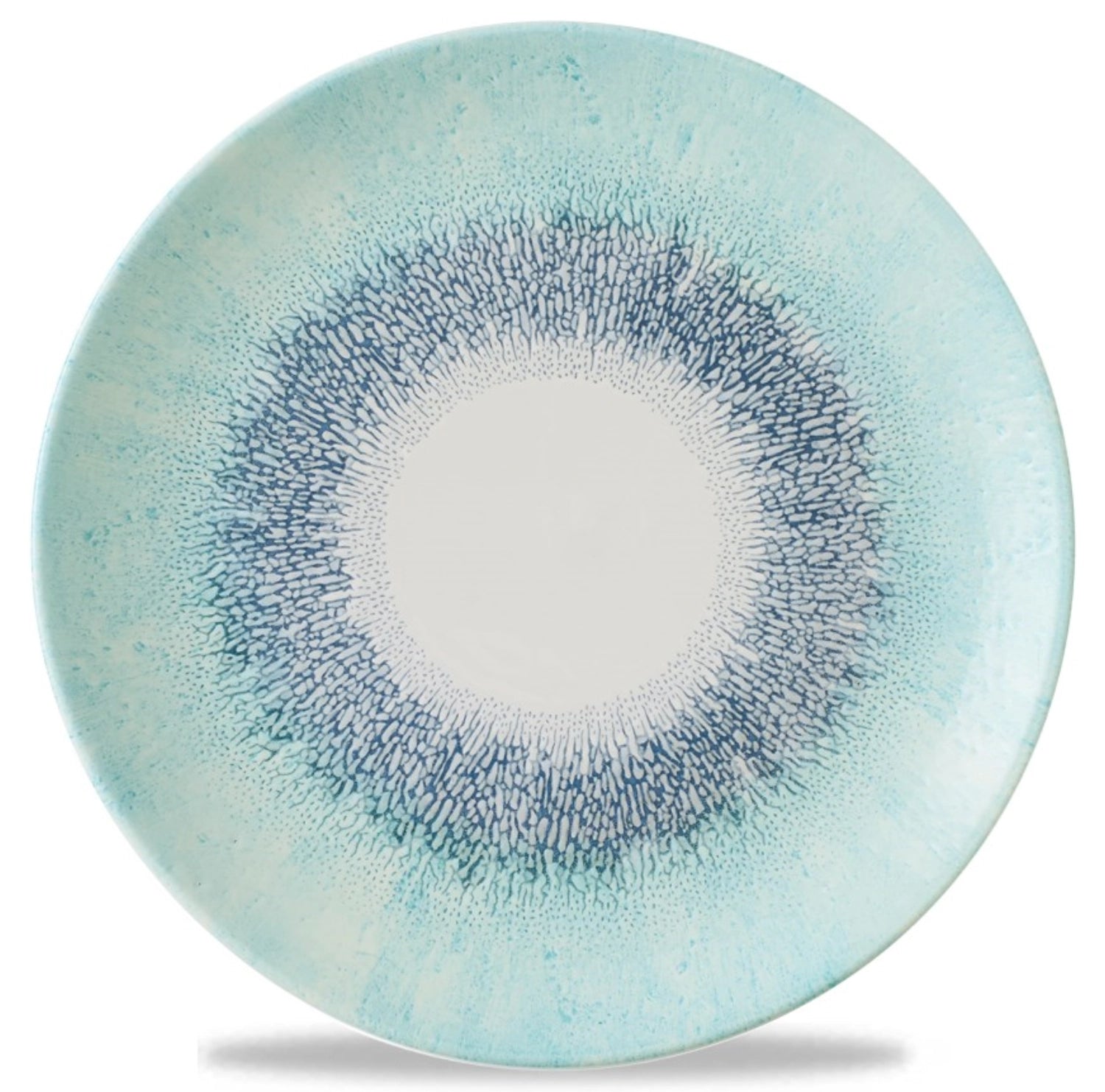 Entdecken Sie den Fusion Aquamarine Coupe Teller flach 26cm von Churchill – hochwertiges Porzellan, modernes Design, pflegeleicht und vielseitig einsetzbar.