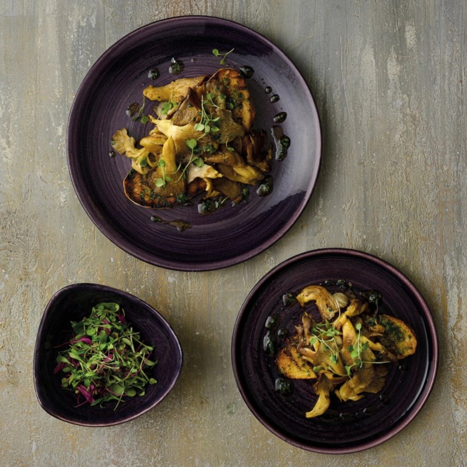 Stonecast Patina Deep Purple Coupe plate deep 24.8cm